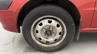 Used 2012 Hyundai Santro Xing [2007-2014] GL Petrol Manual tyres LEFT FRONT TYRE RIM VIEW