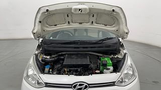 Used 2014 Hyundai Grand i10 [2013-2017] Sportz AT 1.2 Kappa VTVT Petrol Automatic engine ENGINE & BONNET OPEN FRONT VIEW