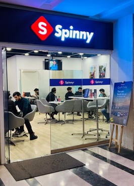 Spinny Car Hub, Rcube Monad Mall, Rajouri