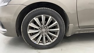 Used 2019 Maruti Suzuki Ciaz Alpha AT Petrol Petrol Automatic tyres LEFT FRONT TYRE RIM VIEW