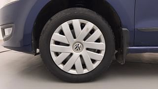 Used 2013 Volkswagen Polo [2010-2014] Comfortline 1.2L (P) Petrol Manual tyres LEFT FRONT TYRE RIM VIEW