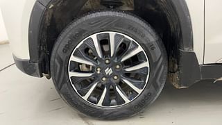 Used 2022 Maruti Suzuki Vitara Brezza [2020-2022] ZXI Plus Petrol Manual tyres LEFT FRONT TYRE RIM VIEW