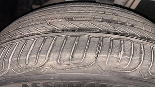 Used 2021 Skoda Kushaq Style 1.0L TSI AT Petrol Automatic tyres LEFT FRONT TYRE TREAD VIEW