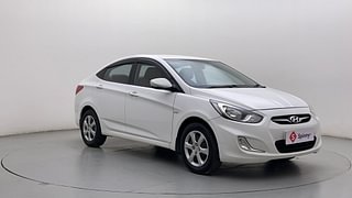 Used 2014 Hyundai Verna [2011-2015] Fluidic 1.6 VTVT EX Petrol Manual exterior RIGHT FRONT CORNER VIEW