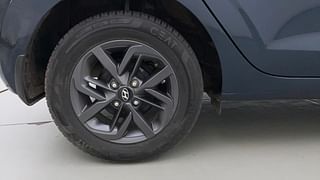 Used 2021 Hyundai Grand i10 Nios Sportz AMT 1.2 Kappa VTVT Petrol Automatic tyres RIGHT REAR TYRE RIM VIEW