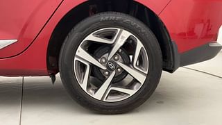 Used 2023 Hyundai Aura SX 1.2 Petrol Petrol Manual tyres LEFT REAR TYRE RIM VIEW
