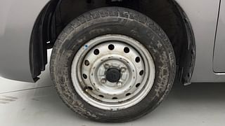 Used 2014 Maruti Suzuki Wagon R 1.0 [2013-2019] LXi CNG Petrol+cng Manual tyres LEFT FRONT TYRE RIM VIEW