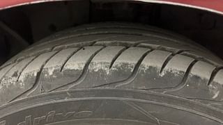 Used 2017 Ford Figo Aspire [2015-2019] Titanium 1.2 Ti-VCT Petrol Manual tyres LEFT FRONT TYRE TREAD VIEW