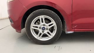 Used 2017 Ford Figo Aspire [2015-2019] Titanium 1.2 Ti-VCT Petrol Manual tyres LEFT FRONT TYRE RIM VIEW