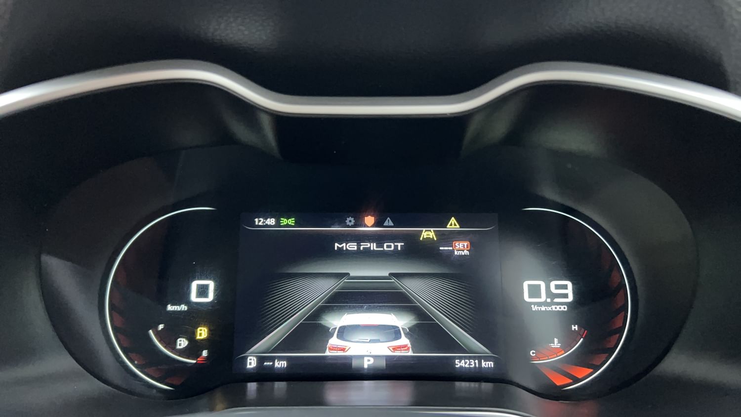 New MG Motors Astor interior CLUSTERMETER VIEW