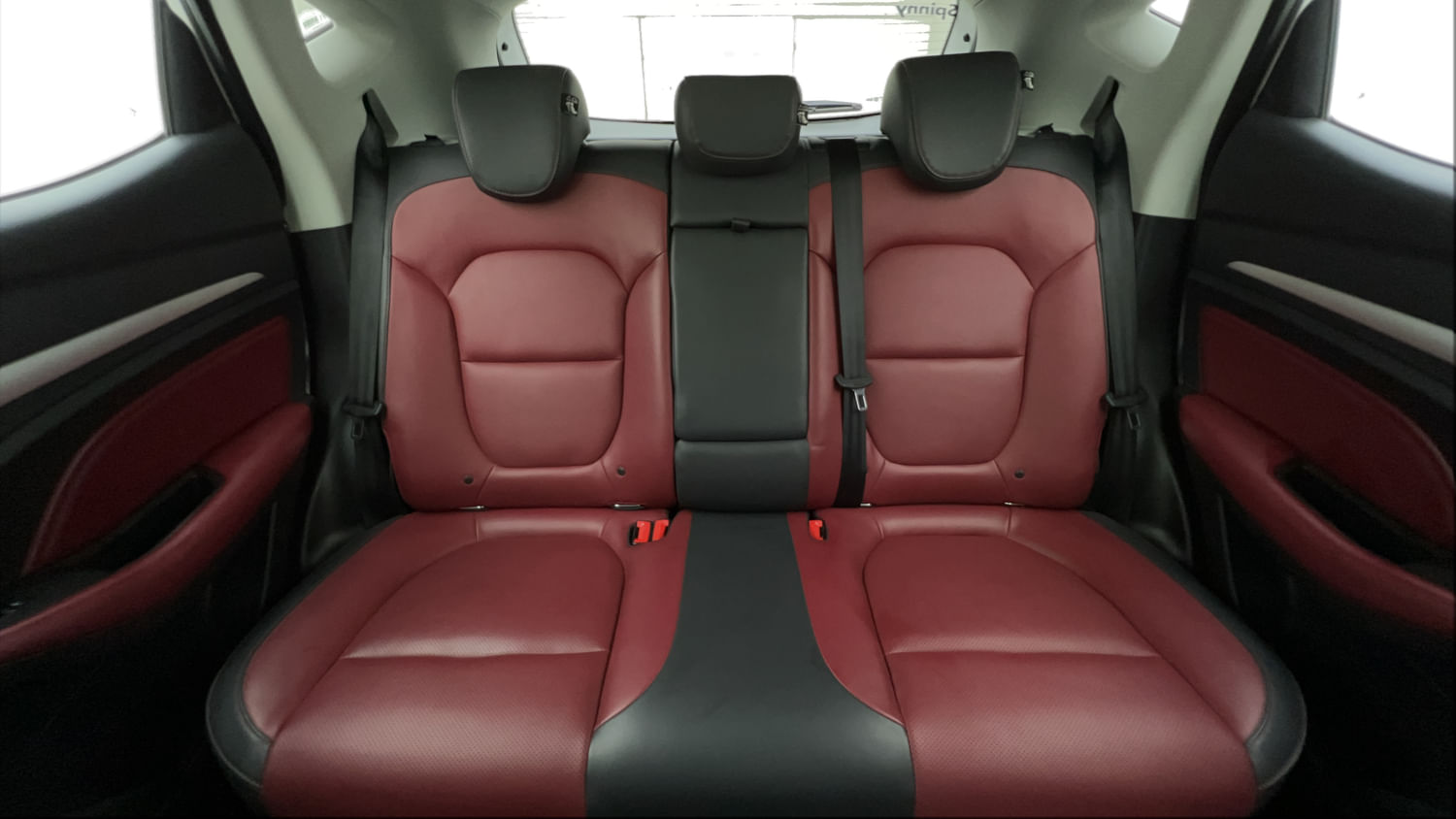 New MG Motors Astor interior REAR SEAT CONDITION VIEW