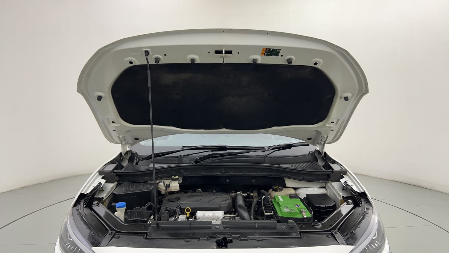 New MG Motors Astor engine ENGINE & BONNET OPEN FRONT VIEW