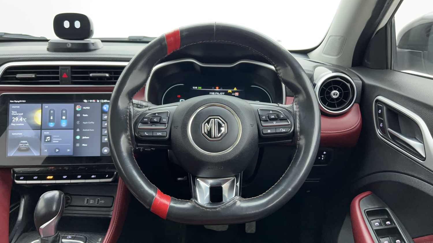New MG Motors Astor interior STEERING VIEW