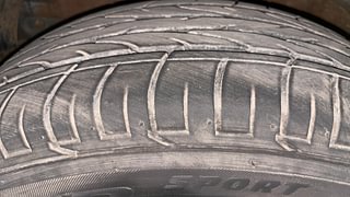 Used 2022 Mahindra XUV 300 W8 (O) Petrol Petrol Manual tyres LEFT FRONT TYRE TREAD VIEW