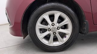 Used 2015 Hyundai Grand i10 [2013-2017] Asta AT 1.2 Kappa VTVT Petrol Automatic tyres LEFT FRONT TYRE RIM VIEW