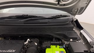 Used 2022 Kia Sonet HTX 1.0 iMT Petrol Manual engine ENGINE LEFT SIDE HINGE & APRON VIEW