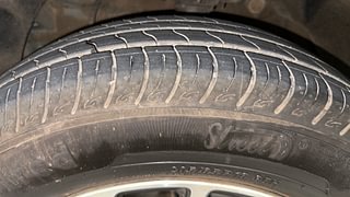 Used 2023 Mahindra XUV 300 W8 (O) AMT Petrol Petrol Automatic tyres LEFT FRONT TYRE TREAD VIEW
