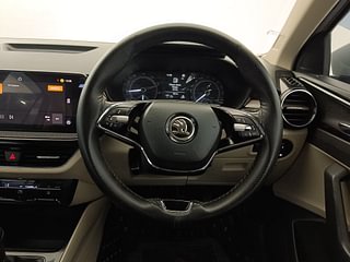 Used 2022 Skoda Slavia Ambition 1.0L TSI MT Petrol Manual interior STEERING VIEW