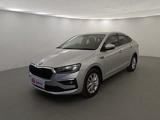 Used 2022 Skoda Slavia Ambition 1.0L TSI MT Petrol Manual exterior LEFT FRONT CORNER VIEW