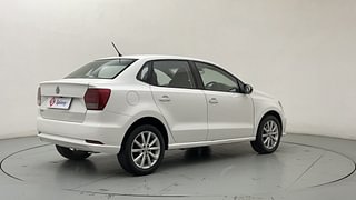 Used 2018 Volkswagen Ameo [2016-2020] Highline1.2L Plus (P) Petrol Manual exterior RIGHT REAR CORNER VIEW