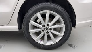 Used 2018 Volkswagen Ameo [2016-2020] Highline1.2L Plus (P) Petrol Manual tyres LEFT REAR TYRE RIM VIEW