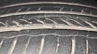 Used 2021 Volkswagen Taigun Topline 1.0 TSI MT Petrol Manual tyres LEFT FRONT TYRE TREAD VIEW