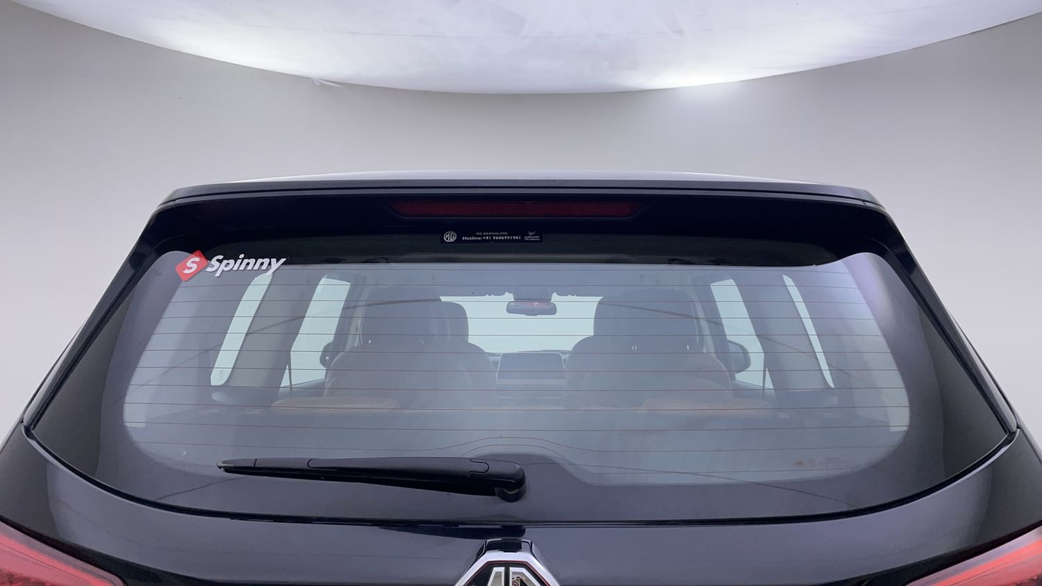 New MG Motors Gloster exterior BACK WINDSHIELD VIEW