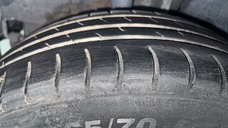 Used 2017 Tata Tiago [2016-2020] Revotron XZA AMT Petrol Automatic tyres RIGHT REAR TYRE TREAD VIEW