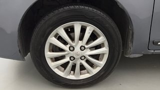 Used 2015 Toyota Etios [2010-2017] VX CNG (Outside Fitted) Petrol+cng Manual tyres LEFT FRONT TYRE RIM VIEW