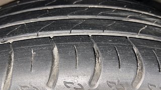 Used 2022 Skoda Kushaq Style 1.0L TSI MT Petrol Manual tyres LEFT FRONT TYRE TREAD VIEW