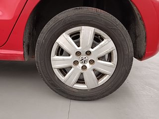Used 2011 Volkswagen Polo [2010-2014] Trendline 1.2L (P) Petrol Manual tyres LEFT REAR TYRE RIM VIEW