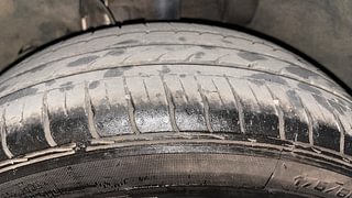 Used 2021 Tata Tigor Revotron XZ+ Petrol Manual tyres LEFT FRONT TYRE TREAD VIEW