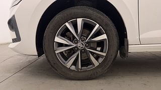 Used 2022 Skoda Slavia Style 1.0L TSI MT Petrol Manual tyres LEFT FRONT TYRE RIM VIEW