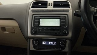 Used 2016 Volkswagen Vento [2015-2019] Highline Diesel AT Diesel Automatic interior MUSIC SYSTEM & AC CONTROL VIEW