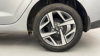 Used 2021 Hyundai Aura SX 1.2 Petrol Petrol Manual tyres LEFT REAR TYRE RIM VIEW