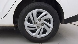 Used 2022 Hyundai Aura S 1.2 Petrol Petrol Manual tyres LEFT REAR TYRE RIM VIEW