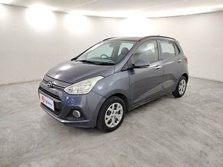 Used 2015 Hyundai Grand i10 [2013-2017] Sportz 1.2 Kappa VTVT Petrol Manual exterior LEFT FRONT CORNER VIEW