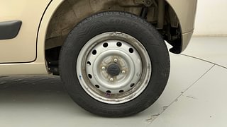 Used 2013 Maruti Suzuki Wagon R 1.0 [2010-2013] LXi CNG Petrol+cng Manual tyres LEFT REAR TYRE RIM VIEW