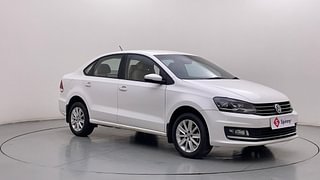 Used 2017 Volkswagen Vento [2015-2019] Highline Petrol Petrol Manual exterior RIGHT FRONT CORNER VIEW