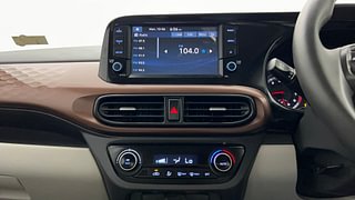 Used 2023 Hyundai Aura SX 1.2 (O) Petrol Petrol Manual interior MUSIC SYSTEM & AC CONTROL VIEW
