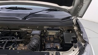 Used 2017 Mahindra KUV100 [2015-2017] K8 6 STR Dual Tone Petrol Manual engine ENGINE LEFT SIDE HINGE & APRON VIEW