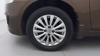 Used 2016 Maruti Suzuki Ciaz [2014-2017] ZXi AT Petrol Automatic tyres LEFT FRONT TYRE RIM VIEW