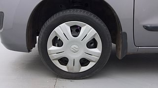 Used 2017 Maruti Suzuki Wagon R 1.0 [2010-2019] VXi Petrol Manual tyres LEFT FRONT TYRE RIM VIEW