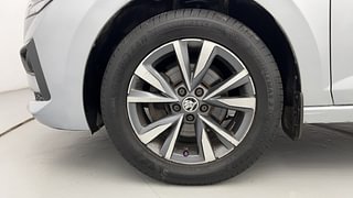 Used 2022 Skoda Slavia Style 1.0L TSI AT Petrol Automatic tyres LEFT FRONT TYRE RIM VIEW