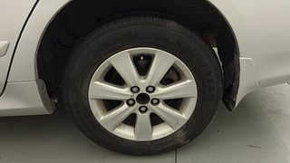 Used 2012 Toyota Corolla Altis [2011-2014] GL Petrol Petrol Manual tyres LEFT REAR TYRE RIM VIEW