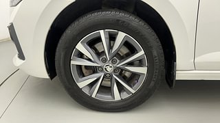 Used 2022 Skoda Slavia Style 1.5L TSI AT Petrol Automatic tyres LEFT FRONT TYRE RIM VIEW