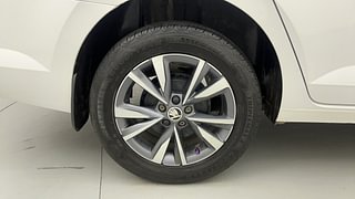 Used 2022 Skoda Slavia Style 1.5L TSI AT Petrol Automatic tyres RIGHT REAR TYRE RIM VIEW