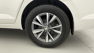 Used 2022 Skoda Slavia Style 1.5L TSI AT Petrol Automatic tyres LEFT REAR TYRE RIM VIEW