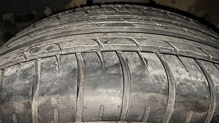 Used 2021 mahindra Thar LX 4 STR Convertible Petrol AT 4WD Petrol Automatic tyres LEFT FRONT TYRE TREAD VIEW