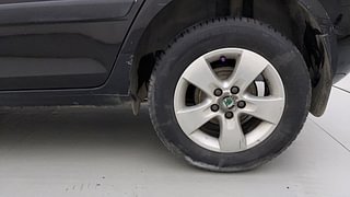 Used 2013 Skoda Fabia [2010-2015] Elegance 1.2 MPI Petrol Manual tyres LEFT REAR TYRE RIM VIEW